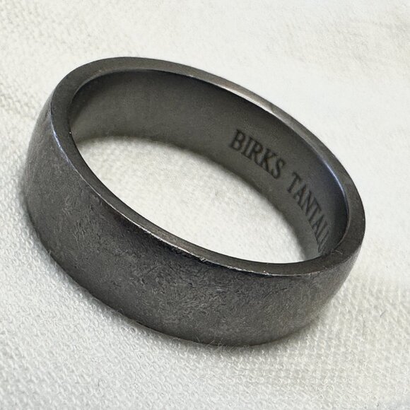 Birks Men's Tantalum Wedding Ring - Comfort Fit - Size 8.5 - Picture 8 of 11